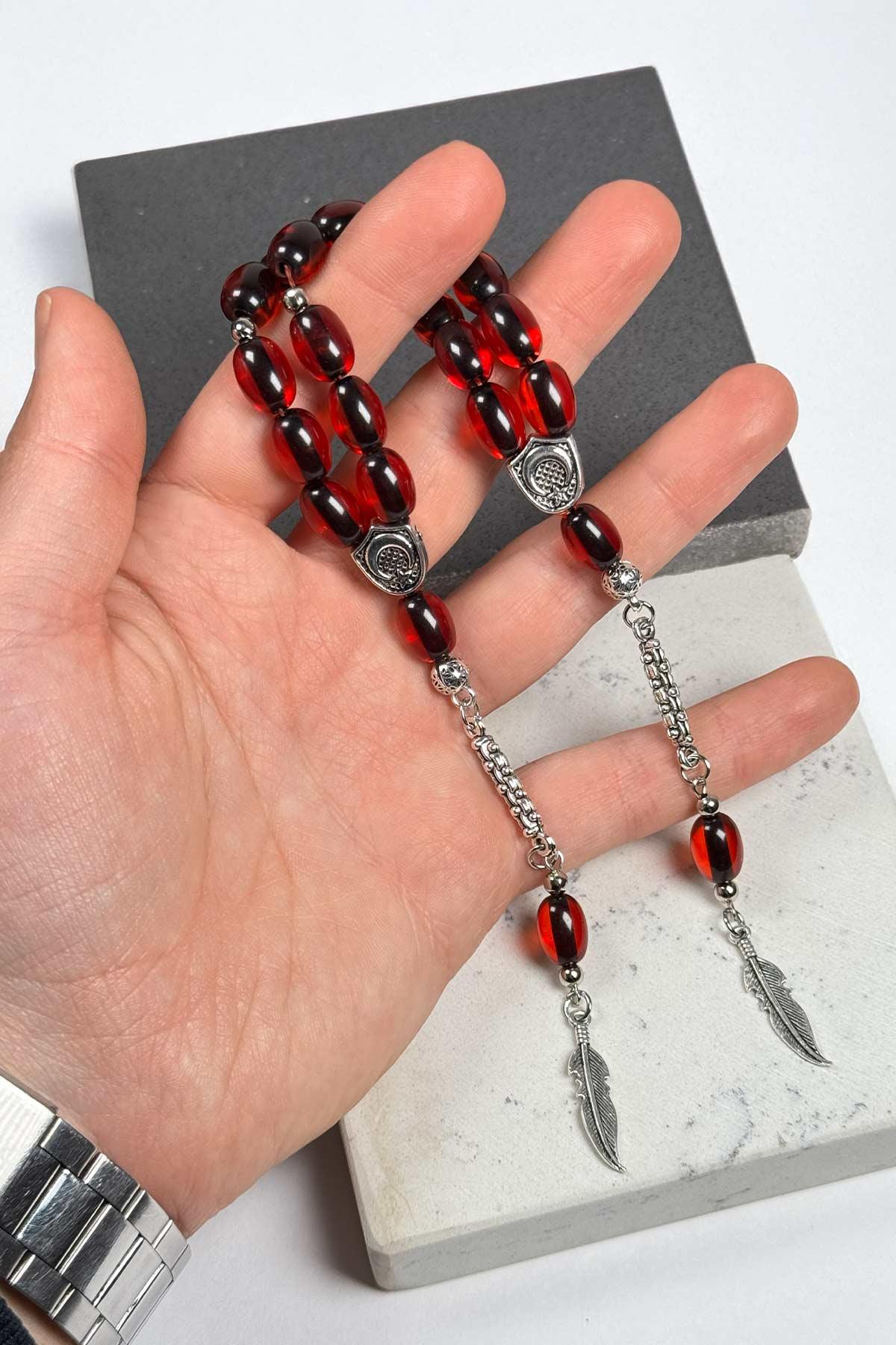 Zaza-ı Nüans Seri Kırmızı Zaza Tesbih