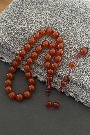 Ali Eriş Çalışma Bal Rengi Zar Kehribar Tesbih