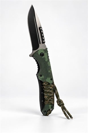 Browning İpli Yeşil Kamp Çakısı 21 cm | TesbihKenti