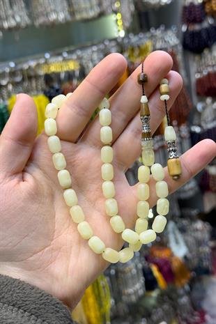 Gümüş Nakkaş Damla Kehribar Tesbih