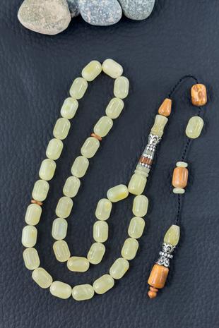 Gümüş Nakkaş Damla Kehribar Tesbih