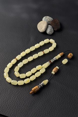 Gümüş Nakkaş Damla Kehribar Tesbih