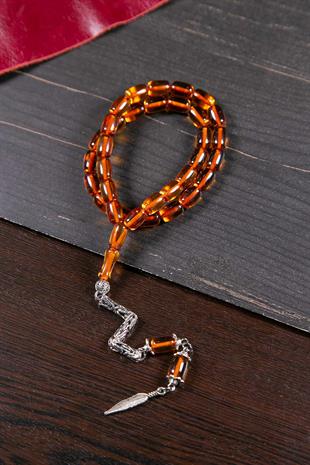 Kapsül Tane Fırınlı Malzeme Ateş Kehribar Tesbih