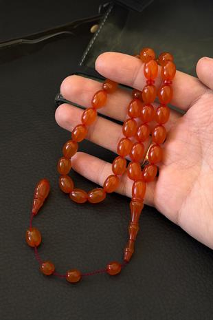 Yumuşak Çekim İsteyenlere Badem Kesim Zar Kehribar Tesbih