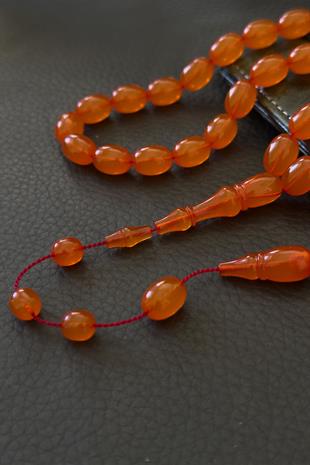 Yumuşak Çekim İsteyenlere Badem Kesim Zar Kehribar Tesbih