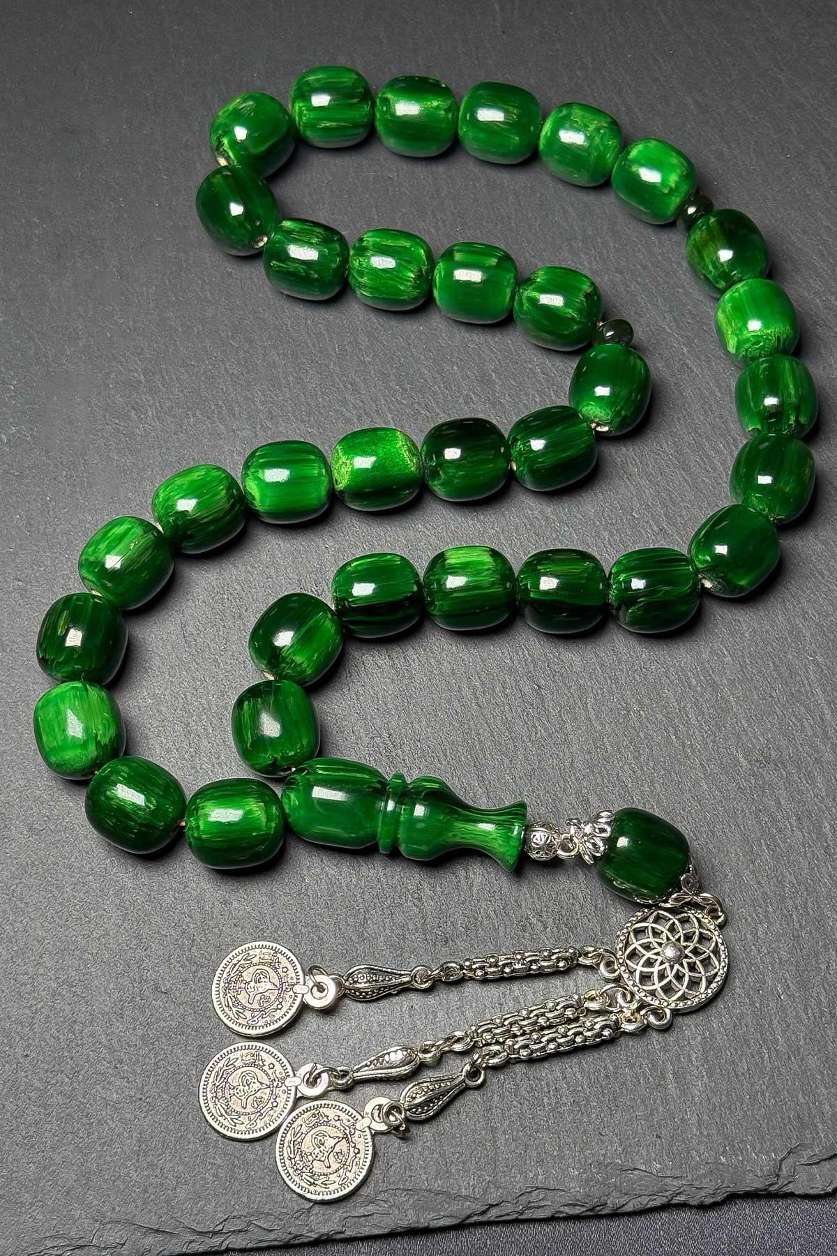 13 MM Büyük Boy Sıkma Kehribar Tesbih | Tesbih Kenti