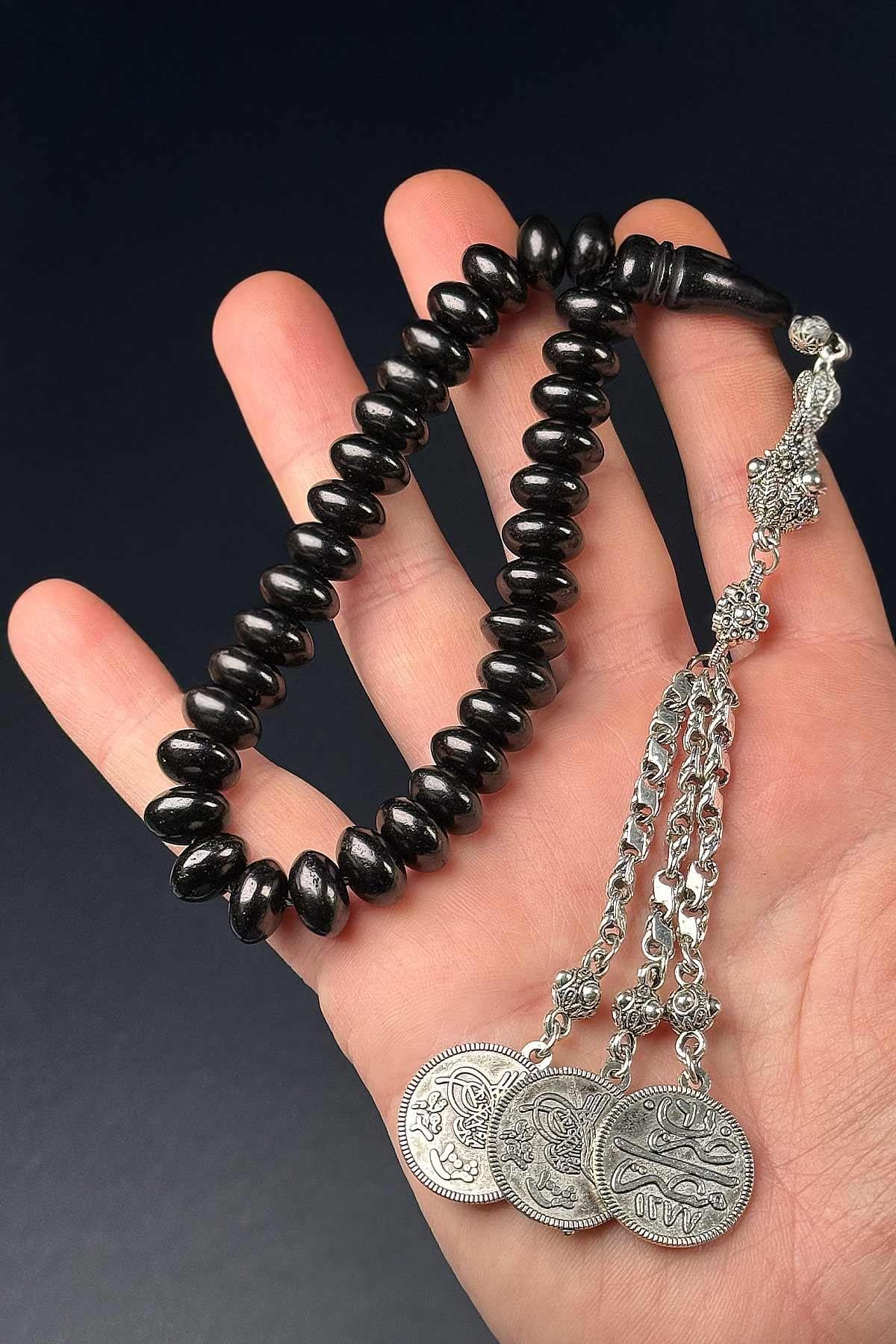 Basık Kesim Gürcü Oltu Taşı Tesbih - TesbihKenti
