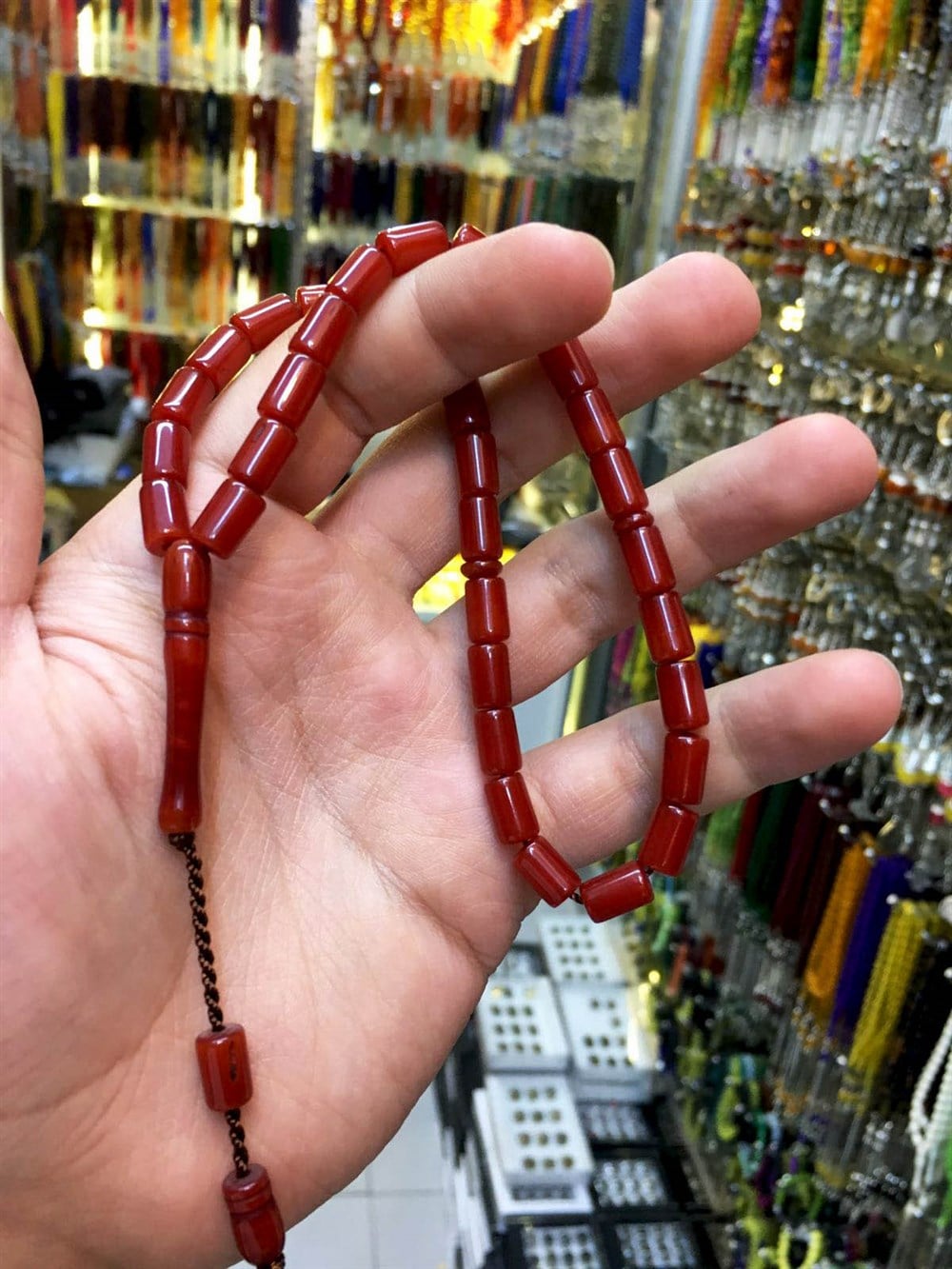 Bordo Renk Sıralı Sistem Toz Kehribar