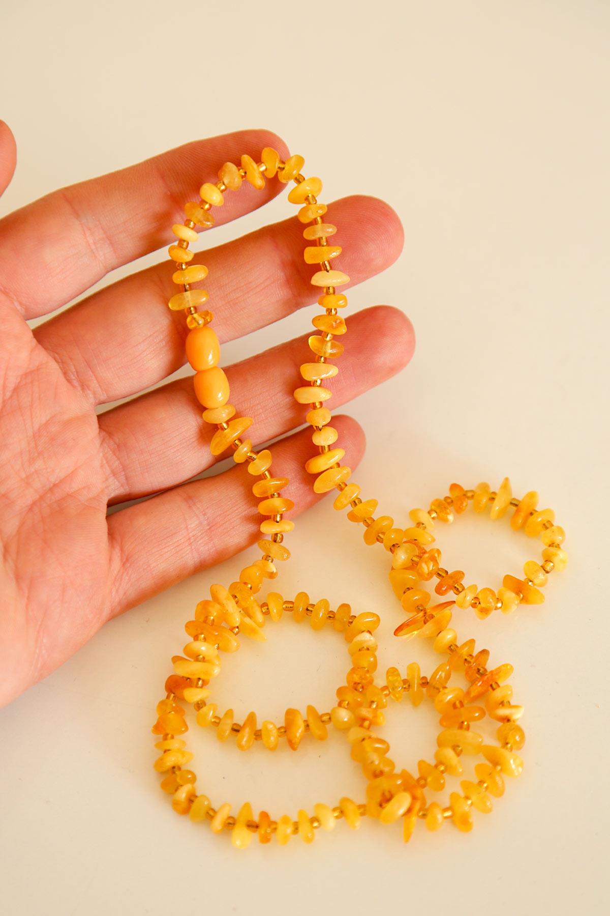 Genç ve Yetişkin İçin Damla Kehribar Kolye