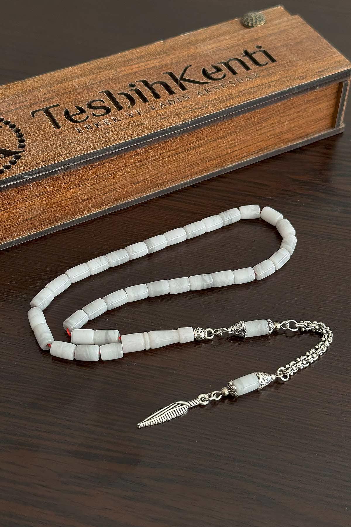 Günlük Kullanım Boy Gri Renk Uçak Camı Tesbih