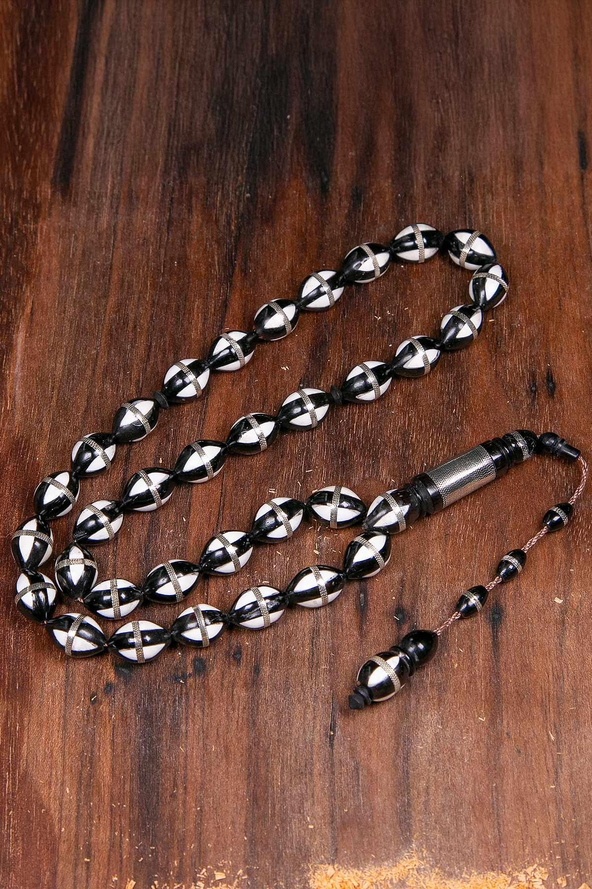 İri Taneli Kemik Kombinli Kuka İşleme Tesbih