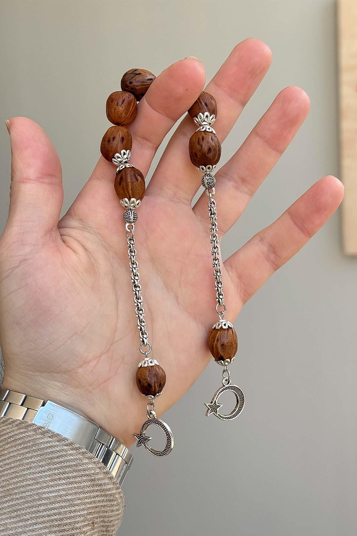 İri Taneli Sallamalık Ceviz Rengi Andız Zaza Tesbih