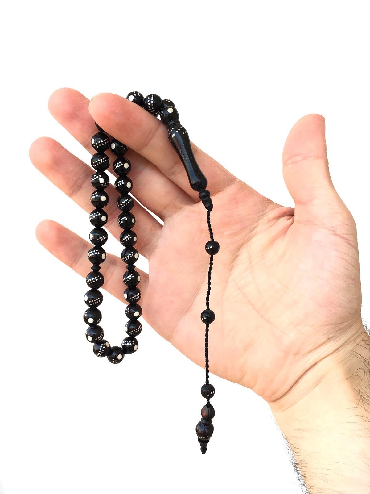 Kemik Kombinli Gümüş İşleme Kuka Tesbih