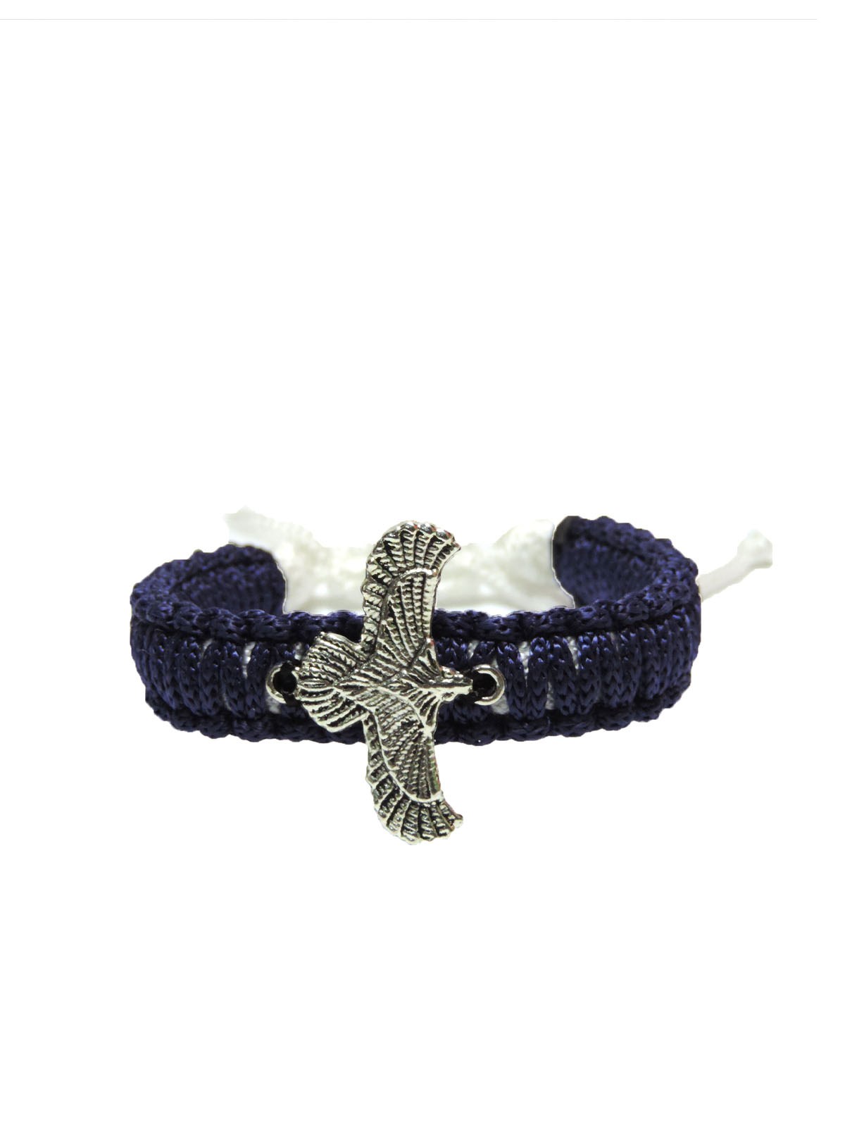 Lacivert Renk El İşi Örme Bileklik