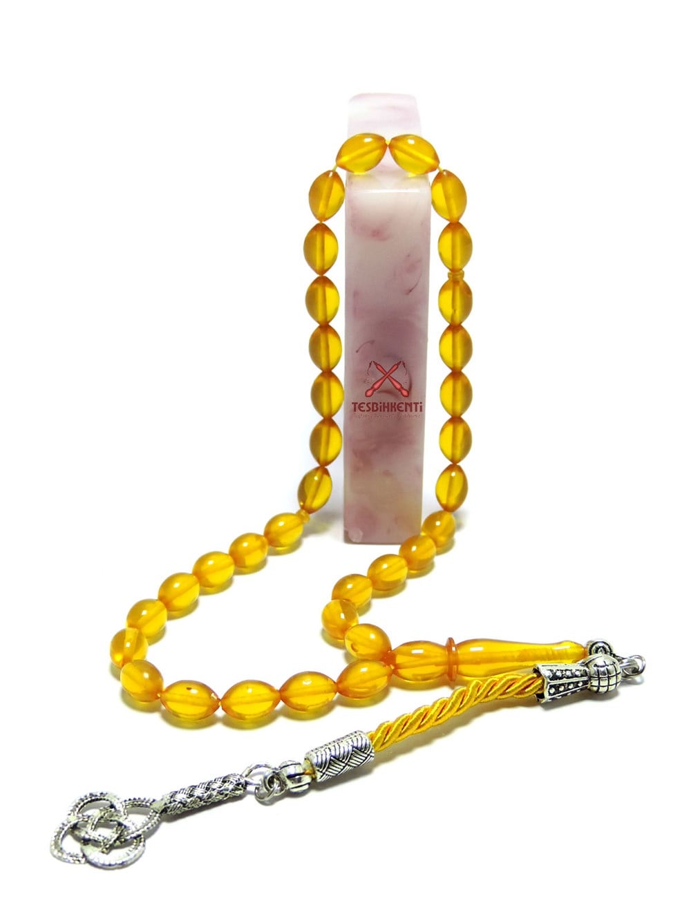 Limon Sarı Ateş Kehribar Tesbih