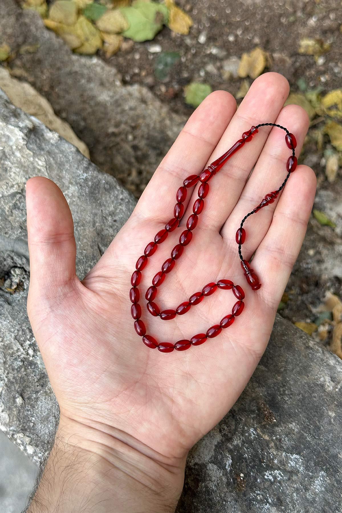 Minik Dost Vişne Renk Bilek Boy Ateş Kehribar Tesbih