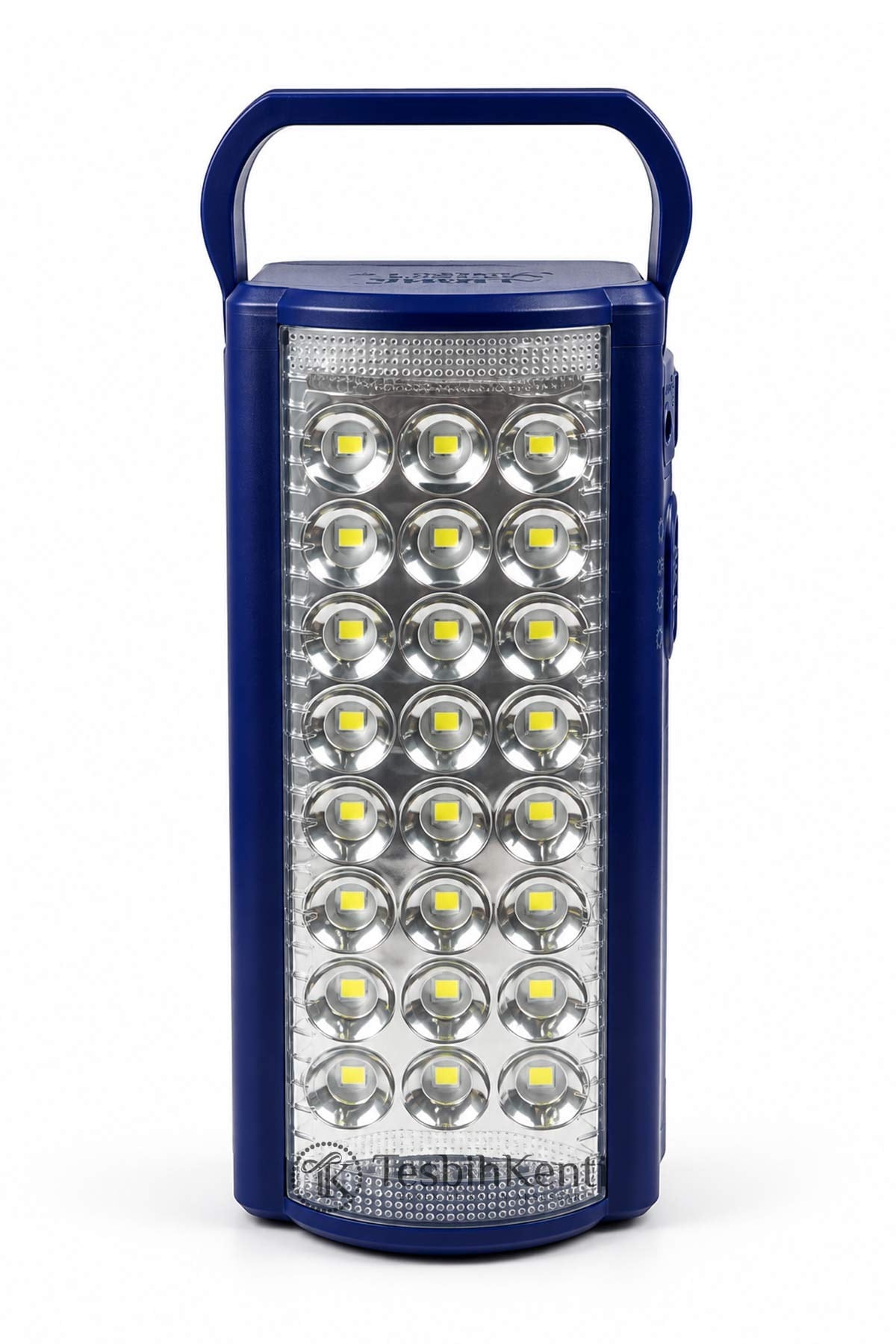 Şarj Edilebilir 24 LED Mavi Işıldak 6V Akülü USB Girişli | TesbihKenti