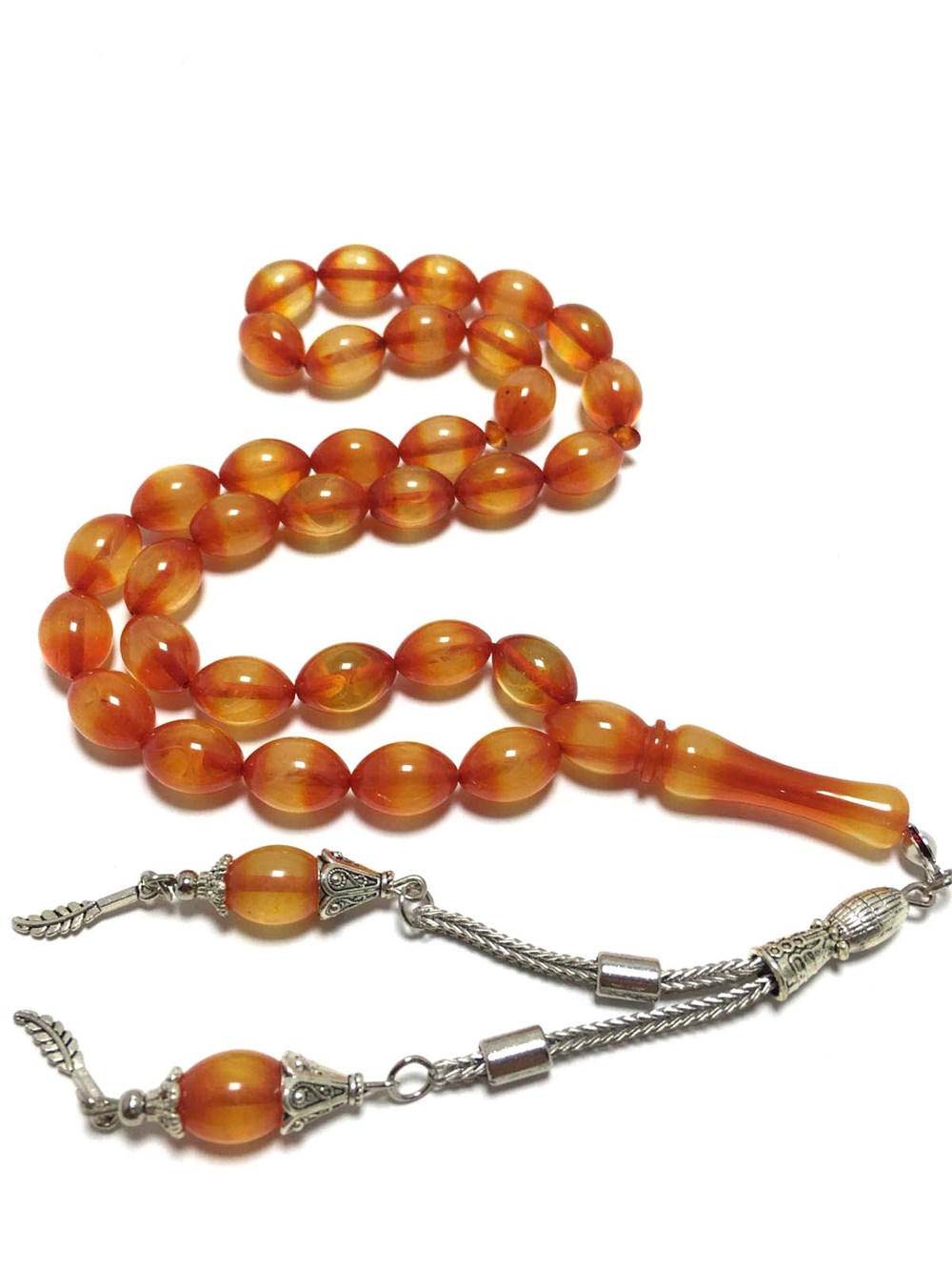 Sürmeli Çift Püsküllü Toz Kehribar