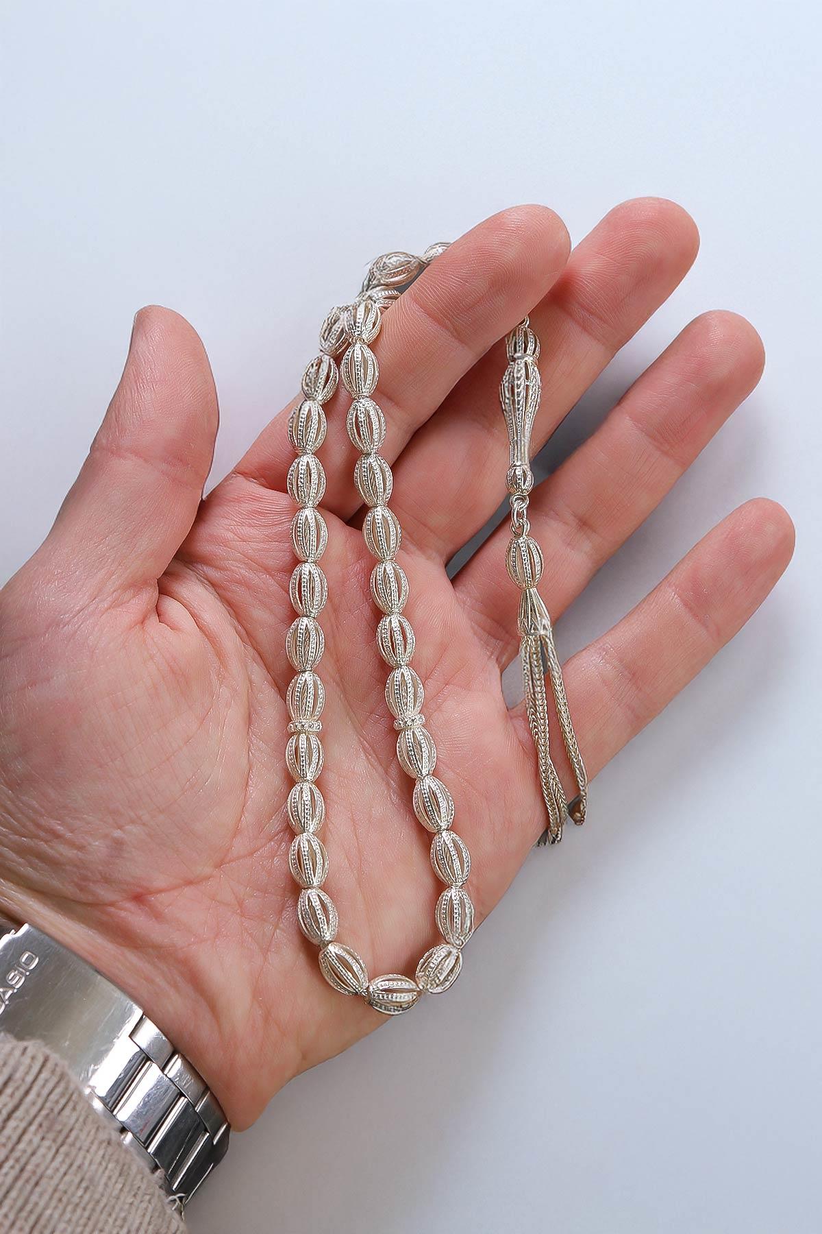 Yarma Model 925 Ayar 33'lük Saf Gümüş Tesbih