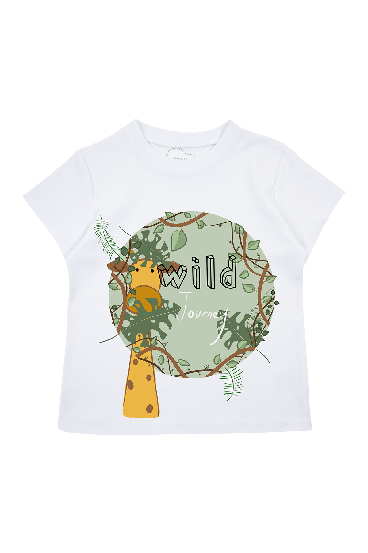 24SS0424 Wild Baskılı Tişört Beyaz