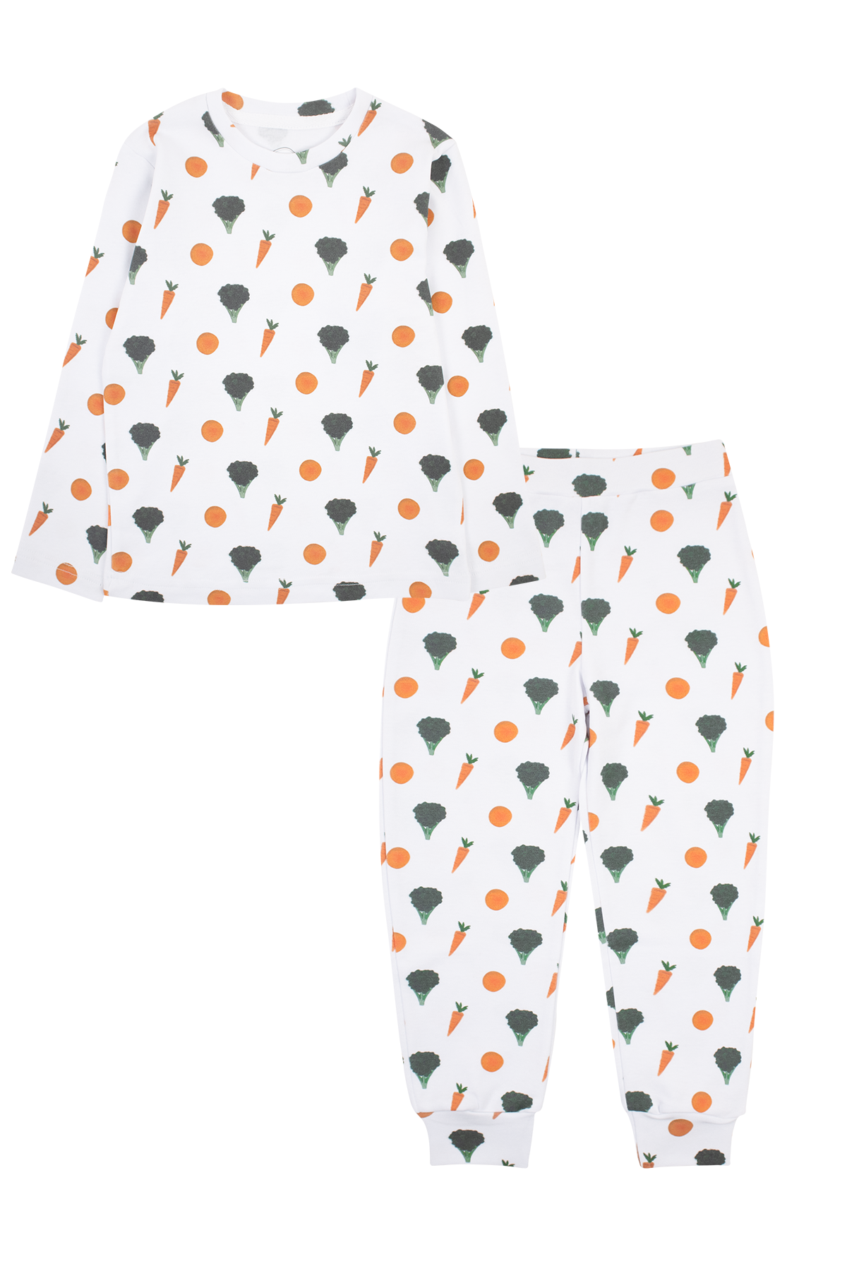 Brokoli Desenli Pamuklu Pijama Takımı