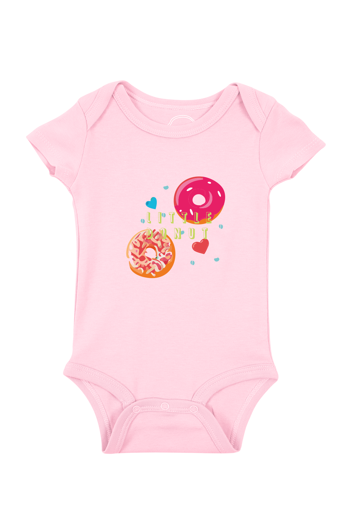 Bebek Donut Baskılı Lila 3lü Takım