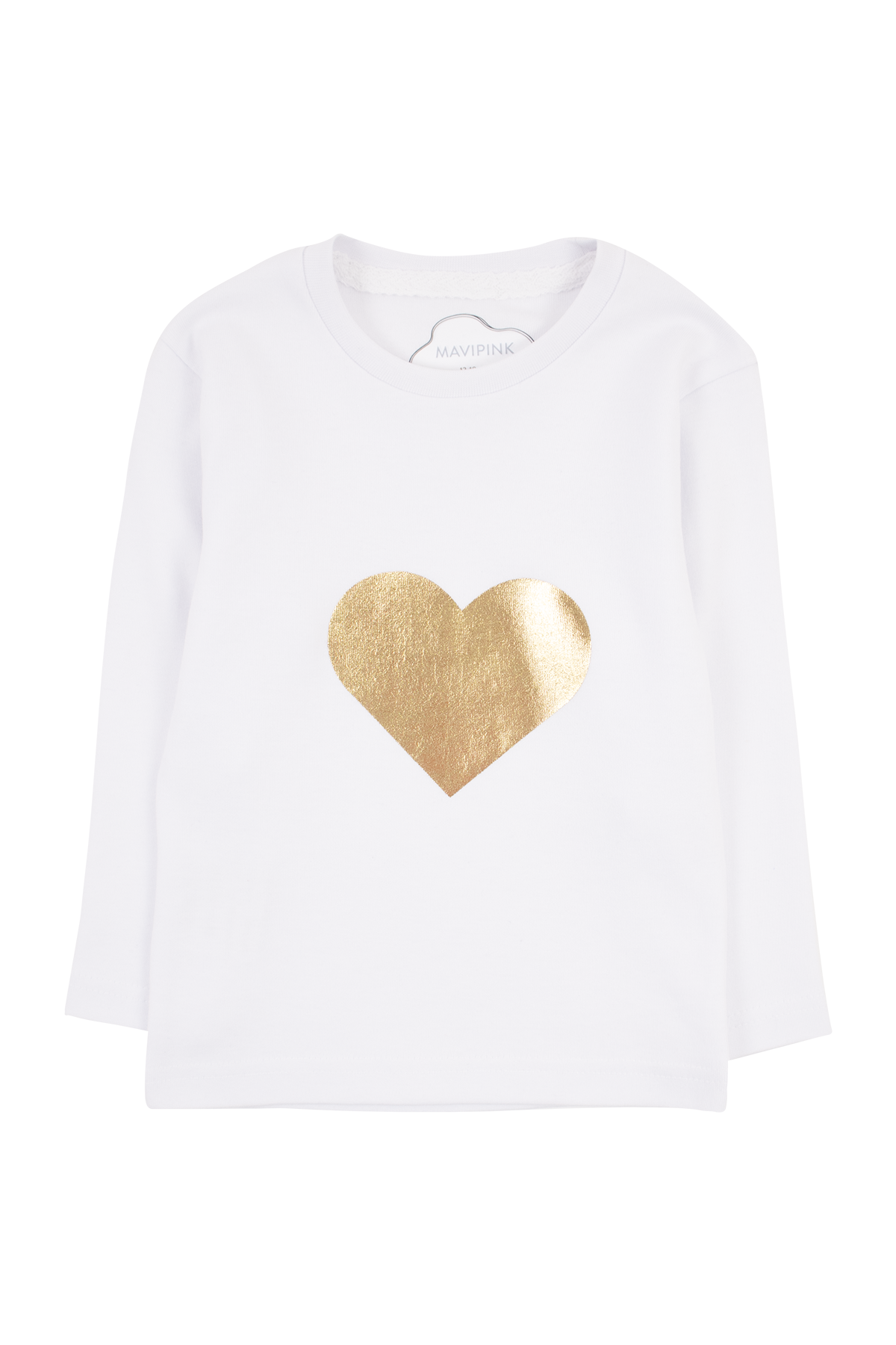 Kız Bebek Kalp Baskılı T-Shirt ve Alt 2li Takım