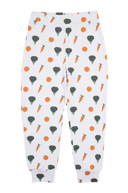 Brokoli Desenli Pamuklu Pijama Takımı