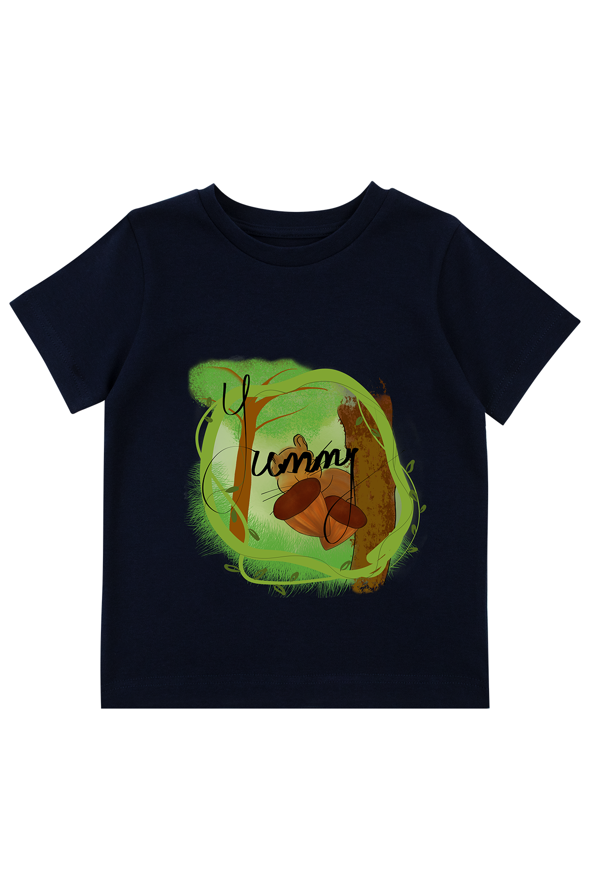 24SS0417 Yummy Baskılı Tişört Lacivert