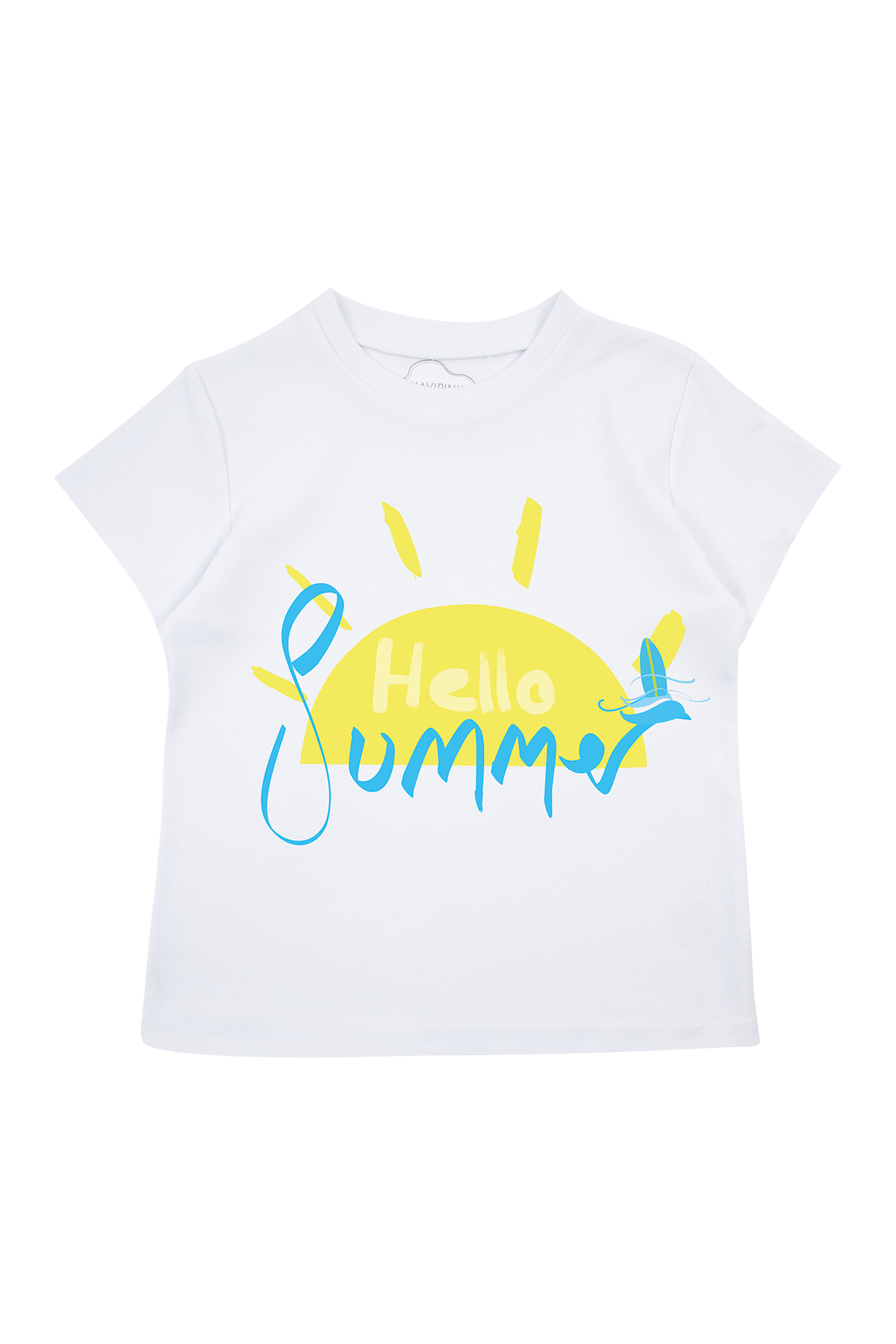 Hello Summer Short Sleeve T-Shirt White