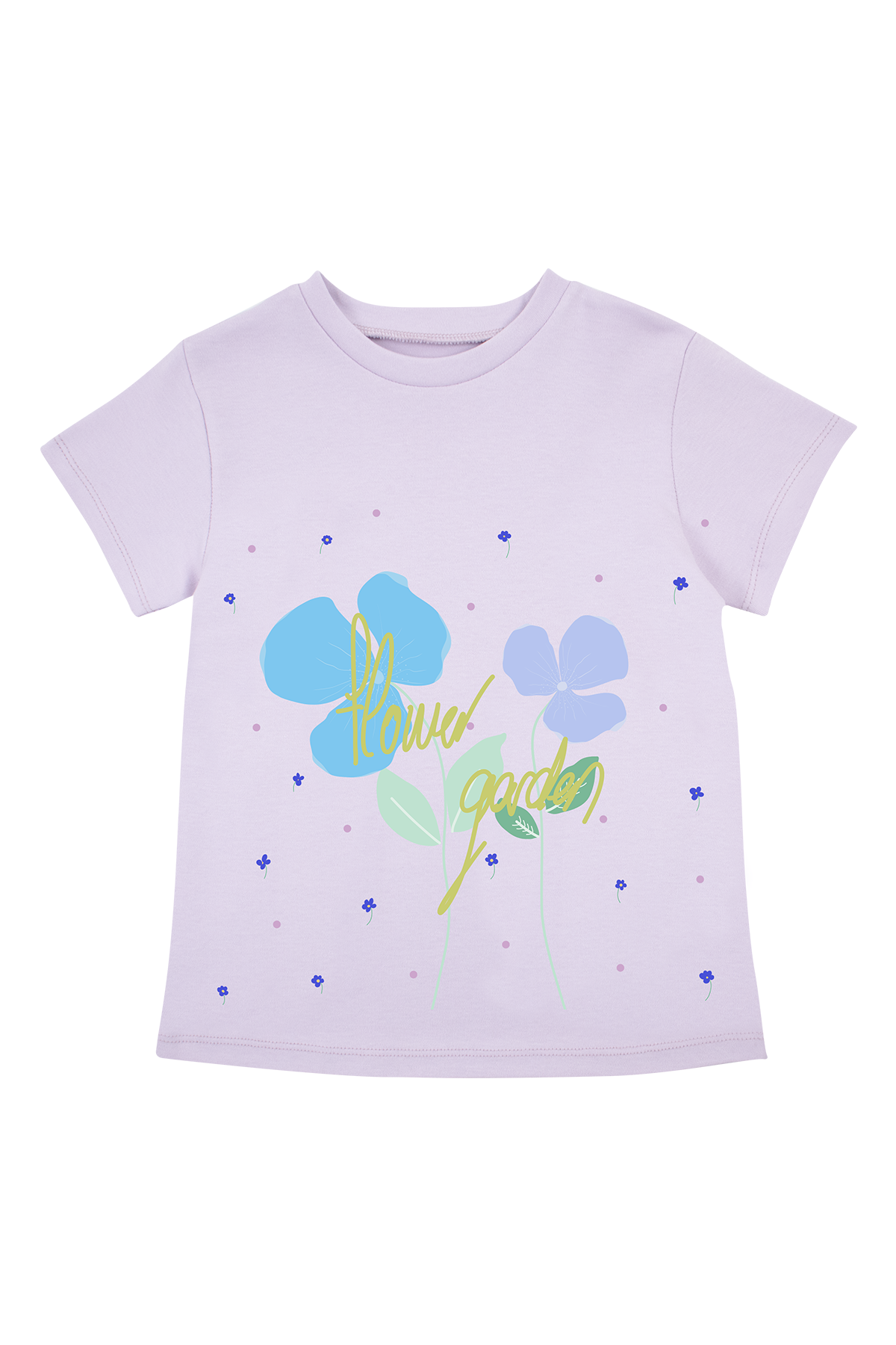 Flower Garden Short Sleeve T-Shirt Lilac