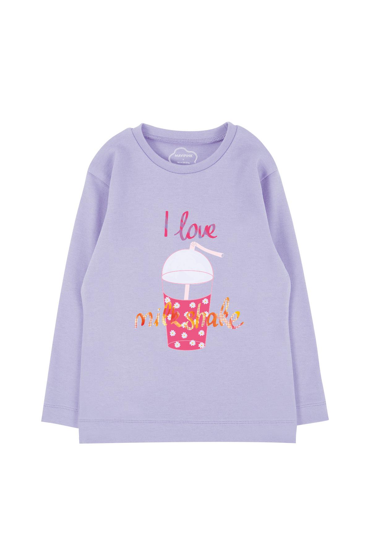 Milkshake Long Sleeve T-Shirt Lilac