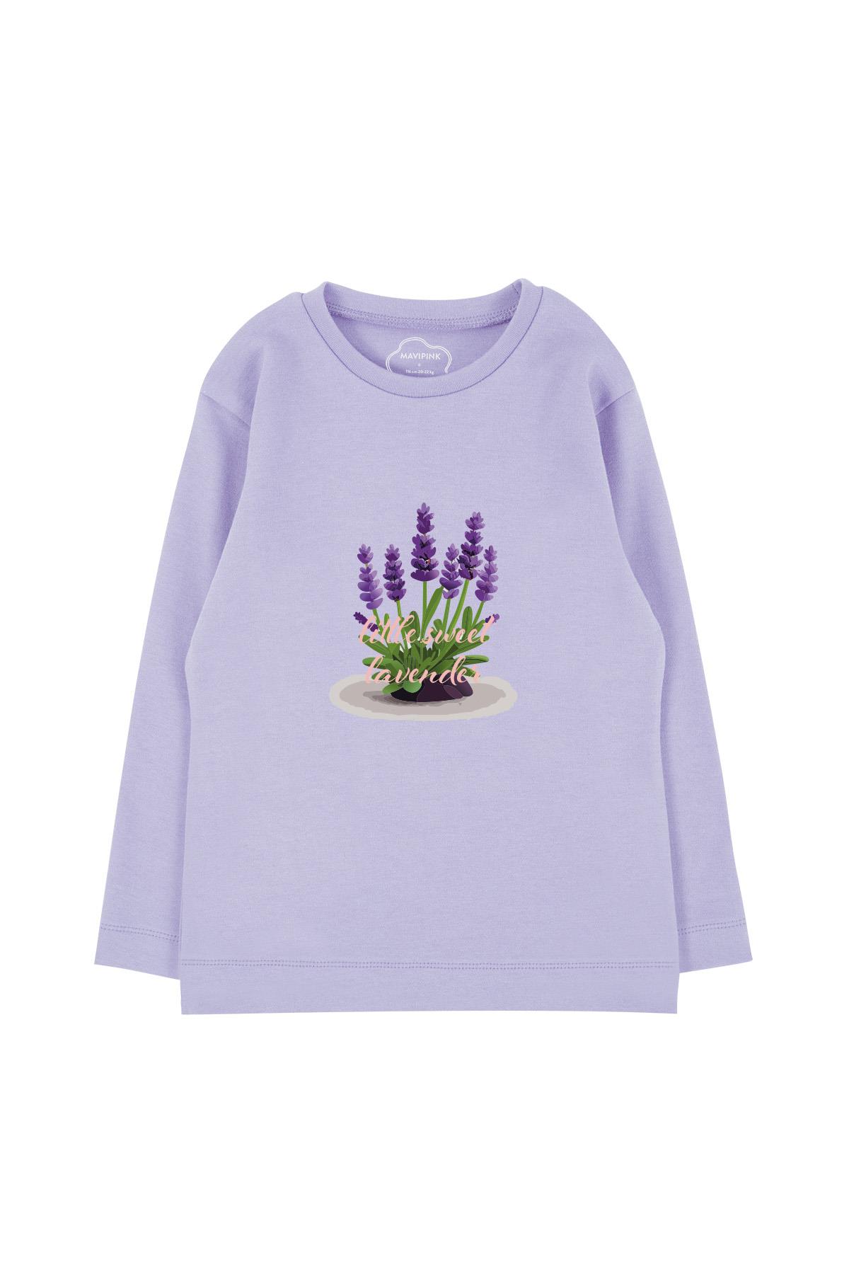 Lavender Long Sleeve T-Shirt Lilac