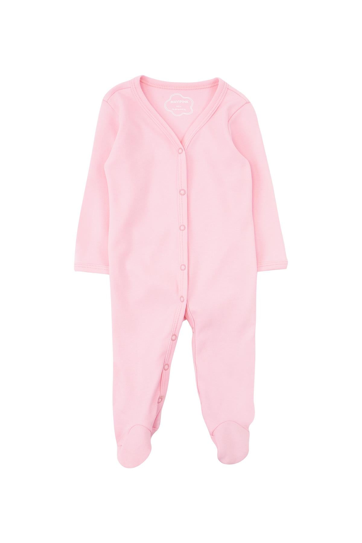 Footed Overalls Pink