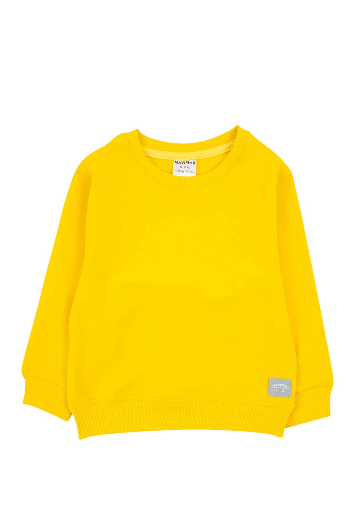 Mavipink 24601006 Çocuk 2 İp Pamuklu Sarı Sweatshirt 