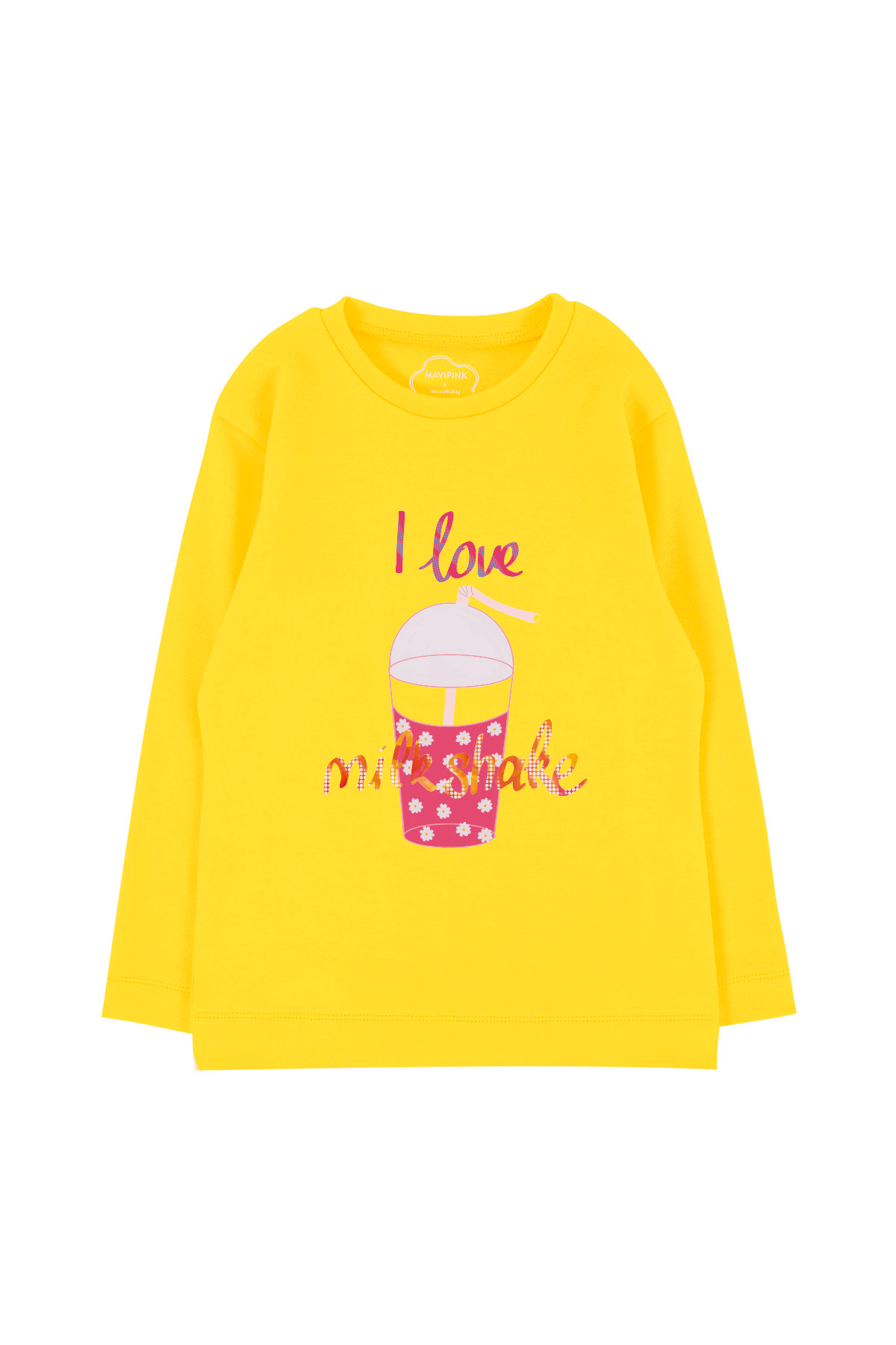 Mavipink 24SS0410 Milkshake Long Sleeve T-Shirt Yellow