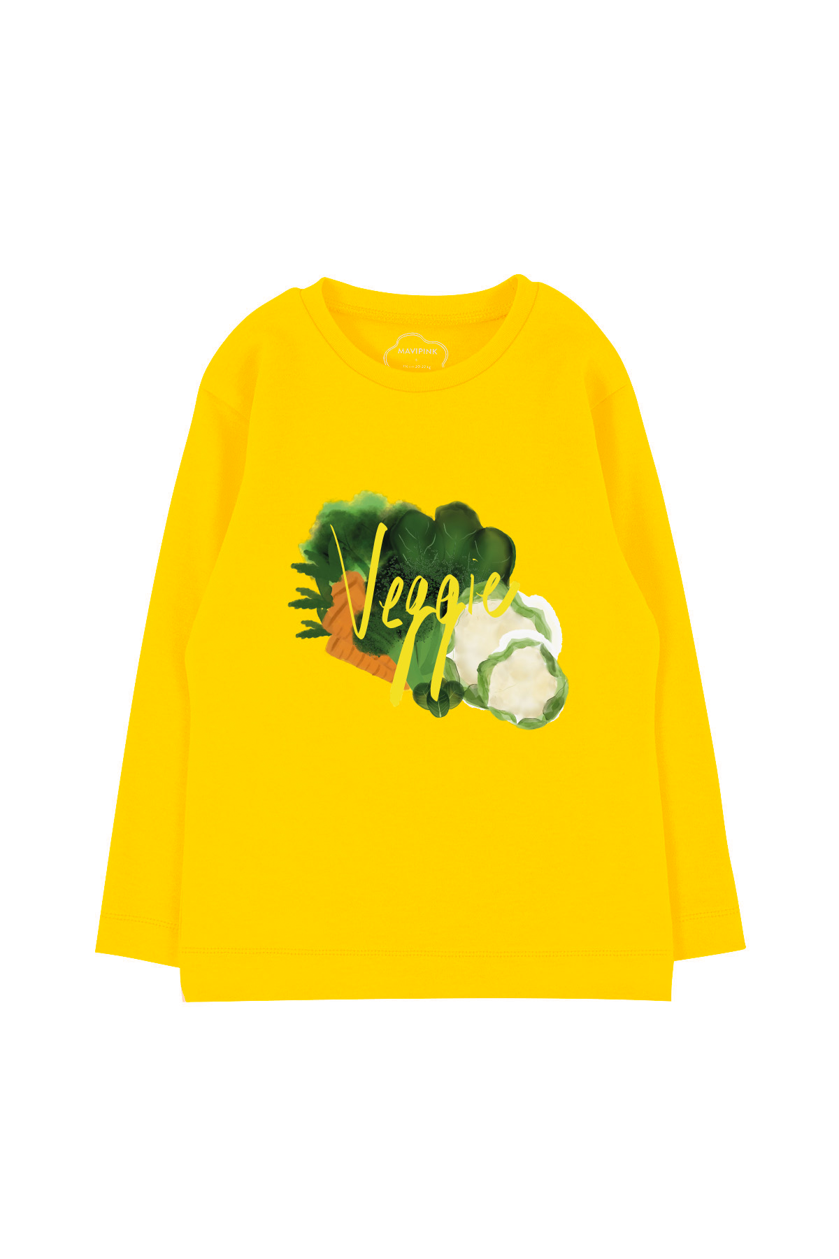 Mavipink 24SS0413 Veggie Long Sleeve T-Shirt Yellow