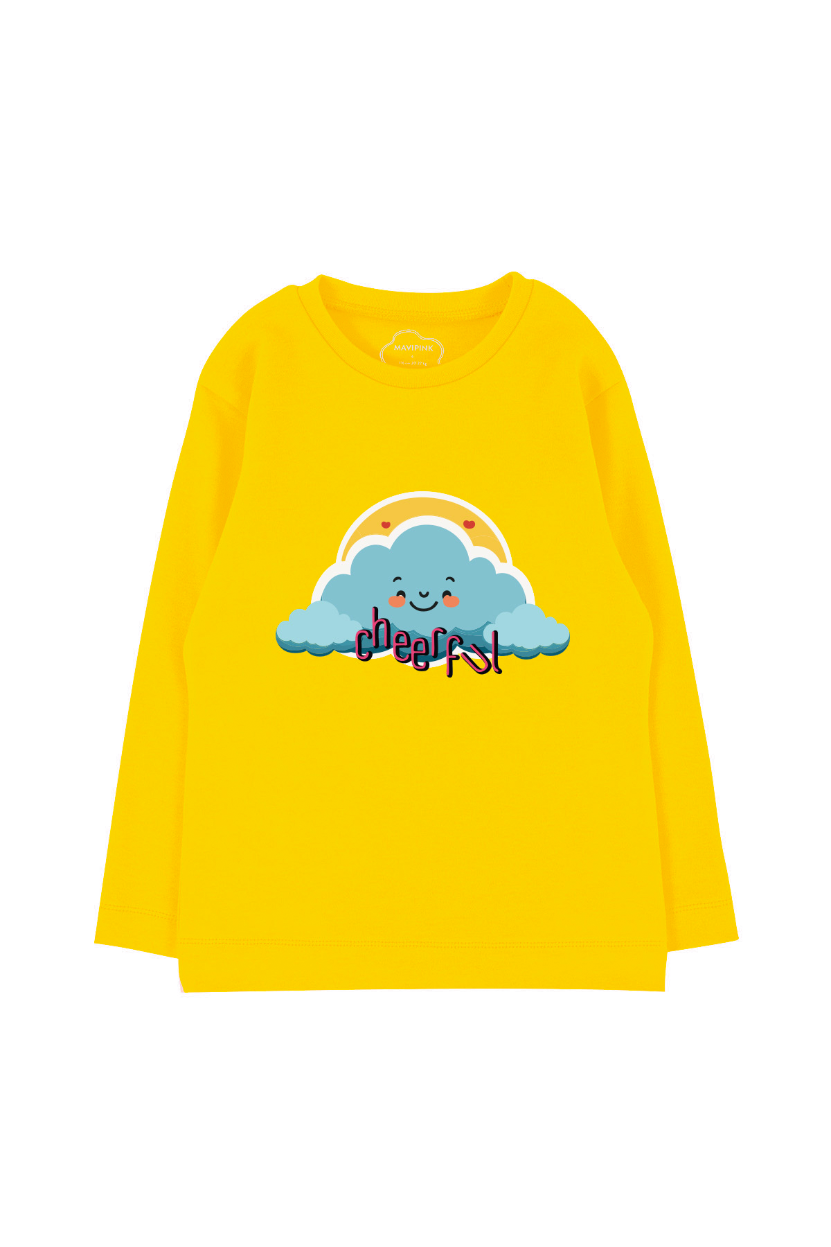 Mavipink 24SS0415 Cheerful Long Sleeve T-Shirt Yellow