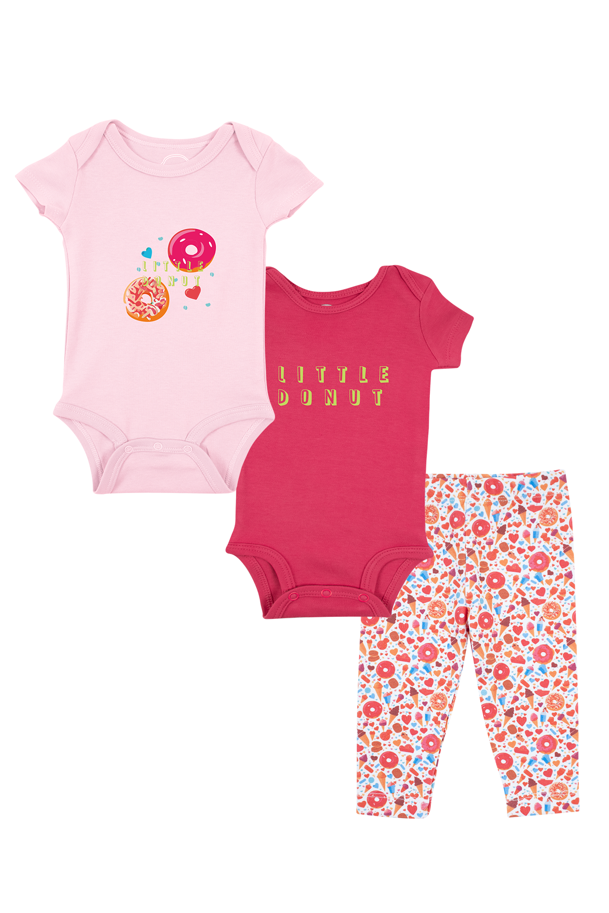 Mavipink 2541802 Bebek Donut Body 3'lü Takım
