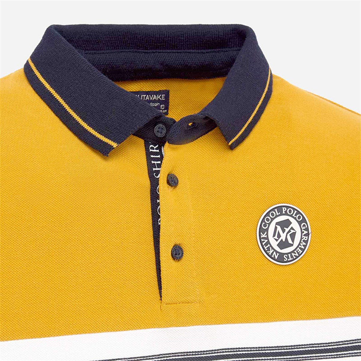 Mayoral Erkek Çocuk Sarı Polo Yaka Uzun Kol Tshirt | Mavipink