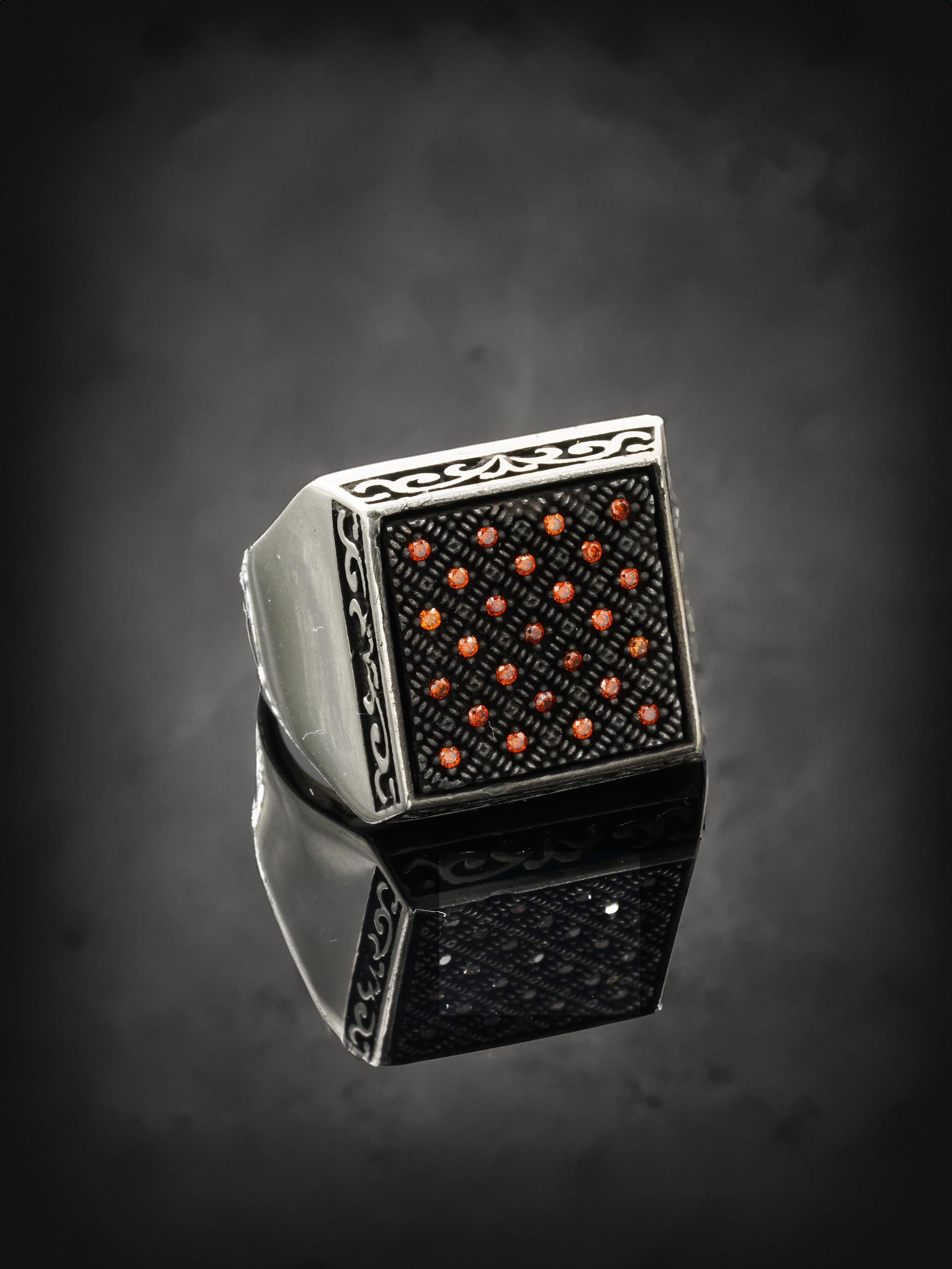 Luxury Orange Stone Ring