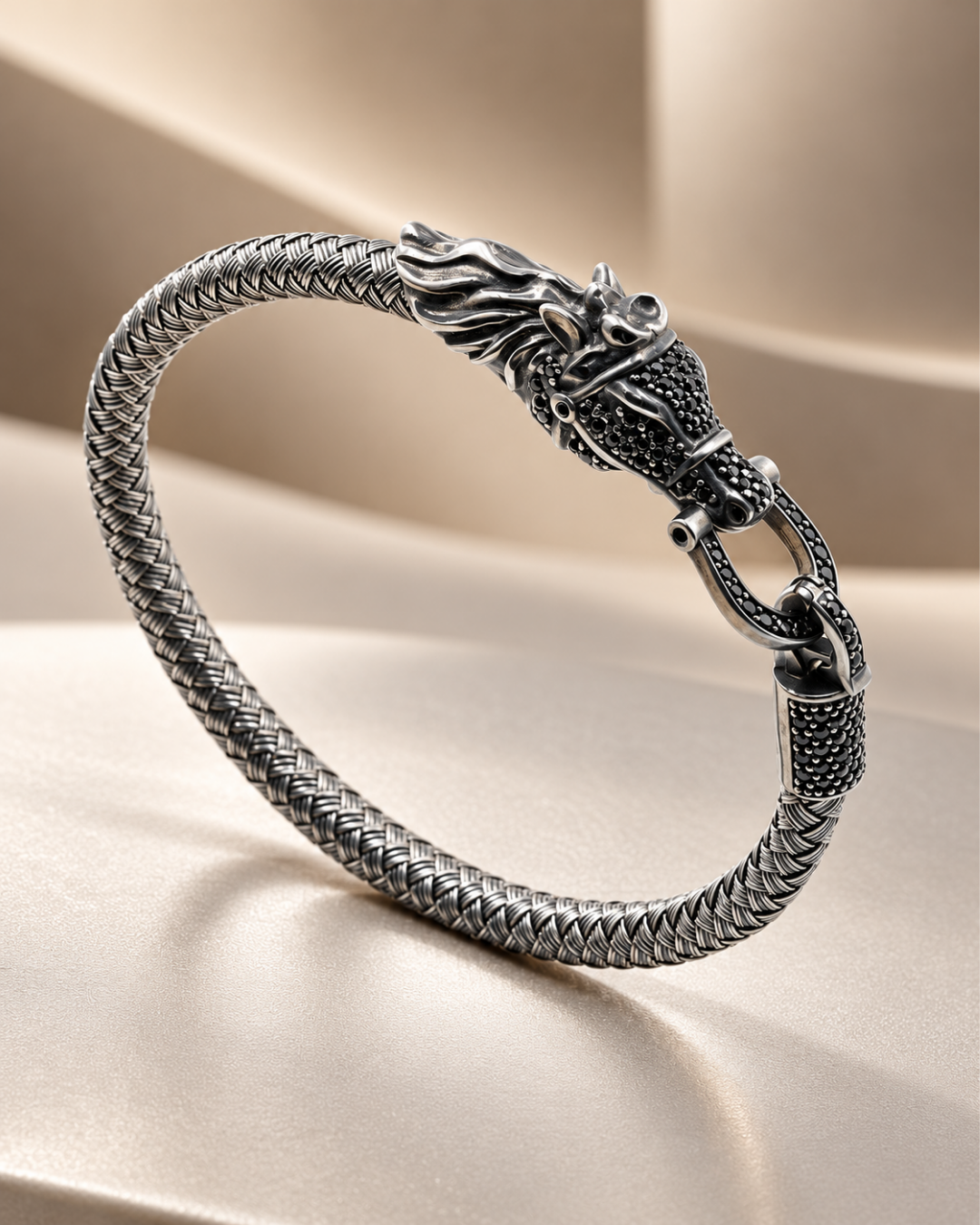 Premium Horseshoe & Dragon Bracelet