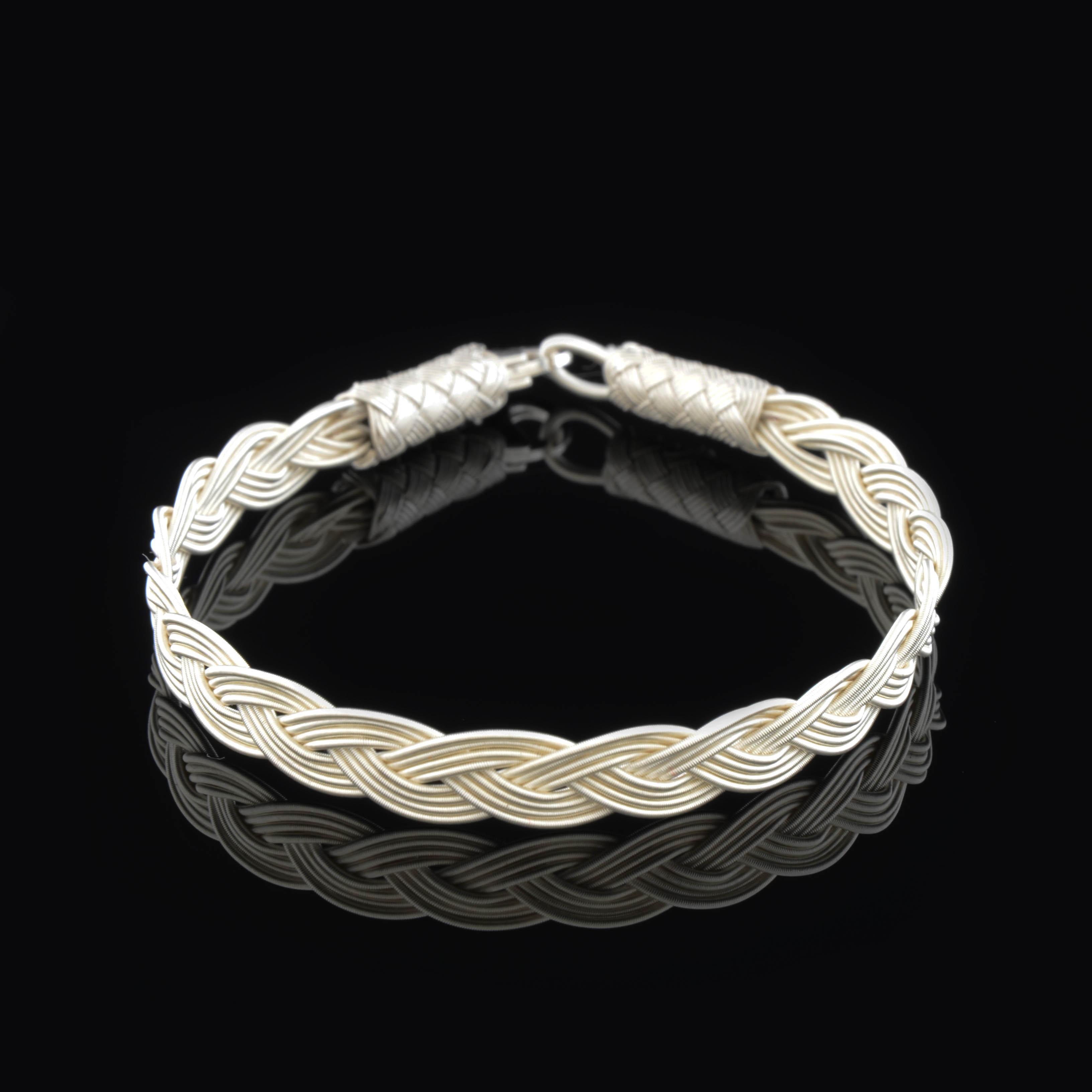 Royal Braid, White, Unisex Bracelet