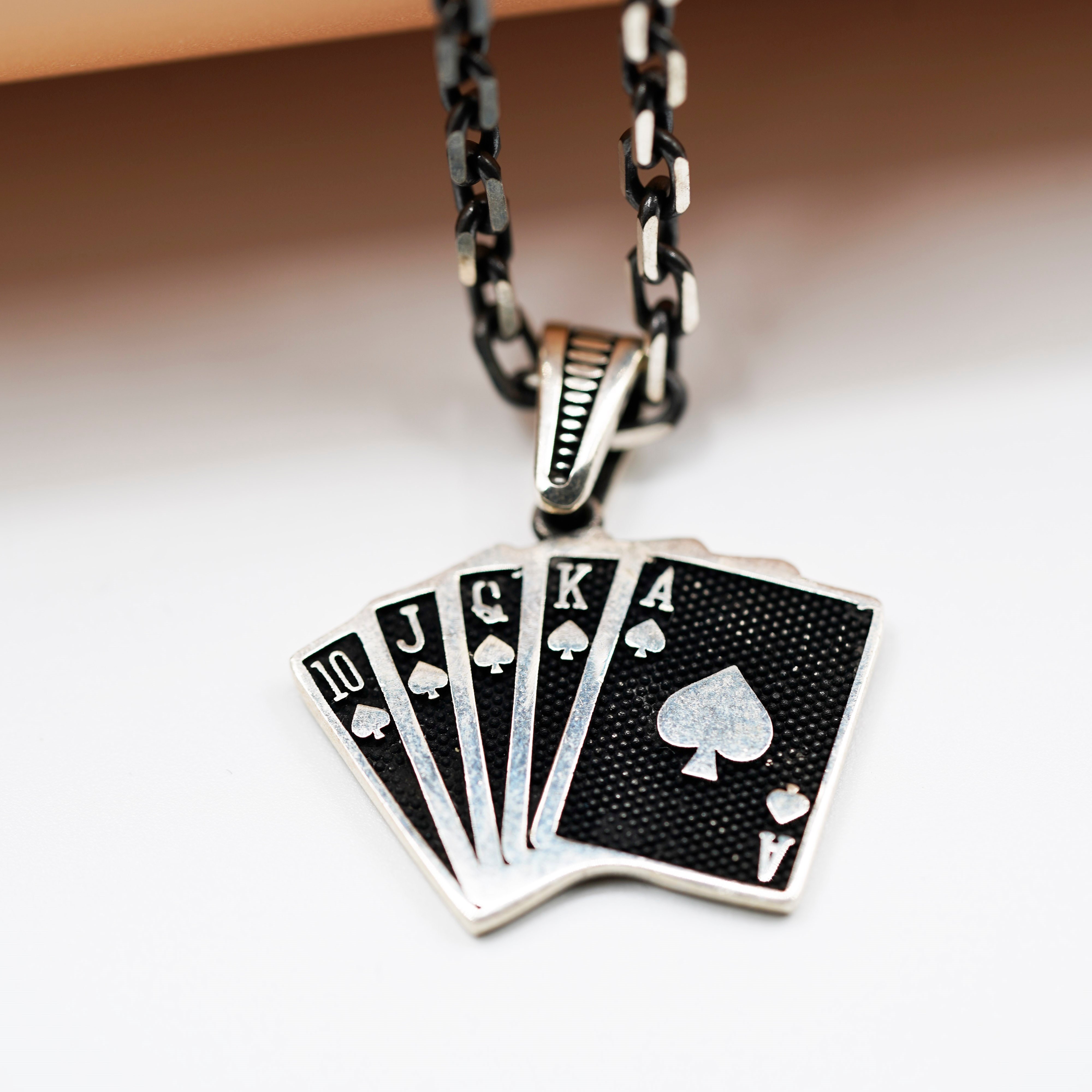 Luxury Wolf and Moon Necklace