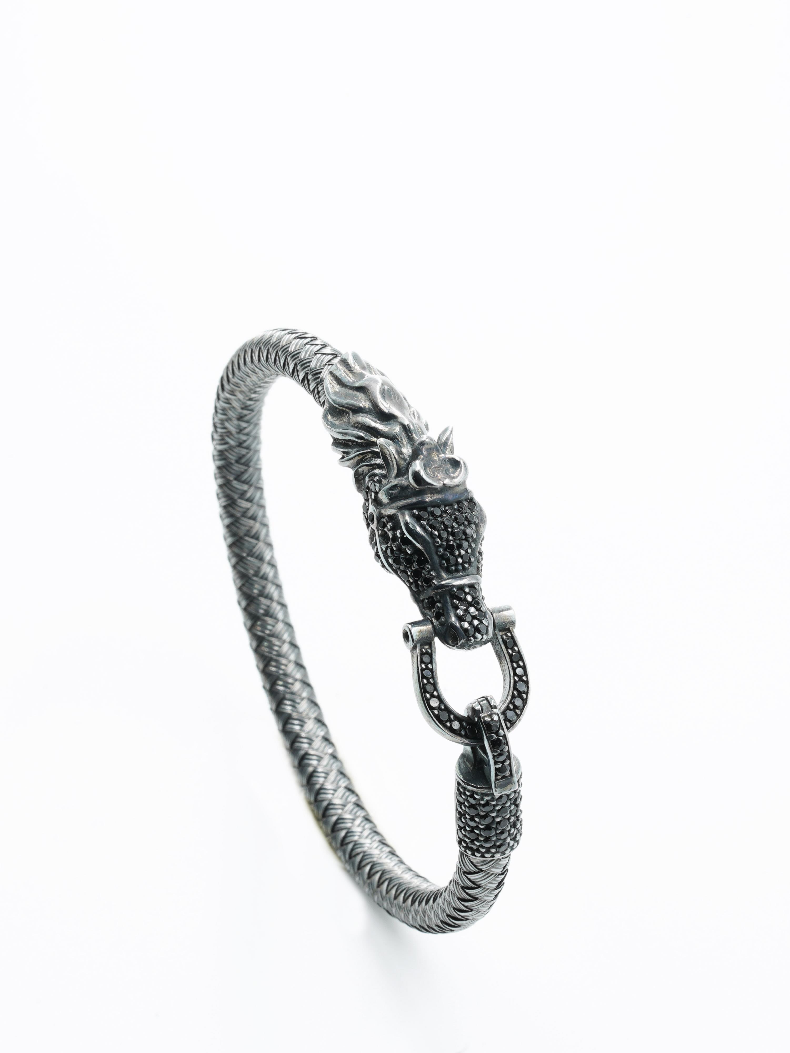 Premium Horseshoe & Dragon Bracelet