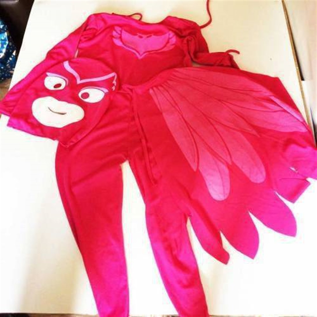 Pj Maskeliler Kostüm + 60 cm Peluş + Köpük Balon - Baykuş Kız - Owlette -  Pijamaskeliler