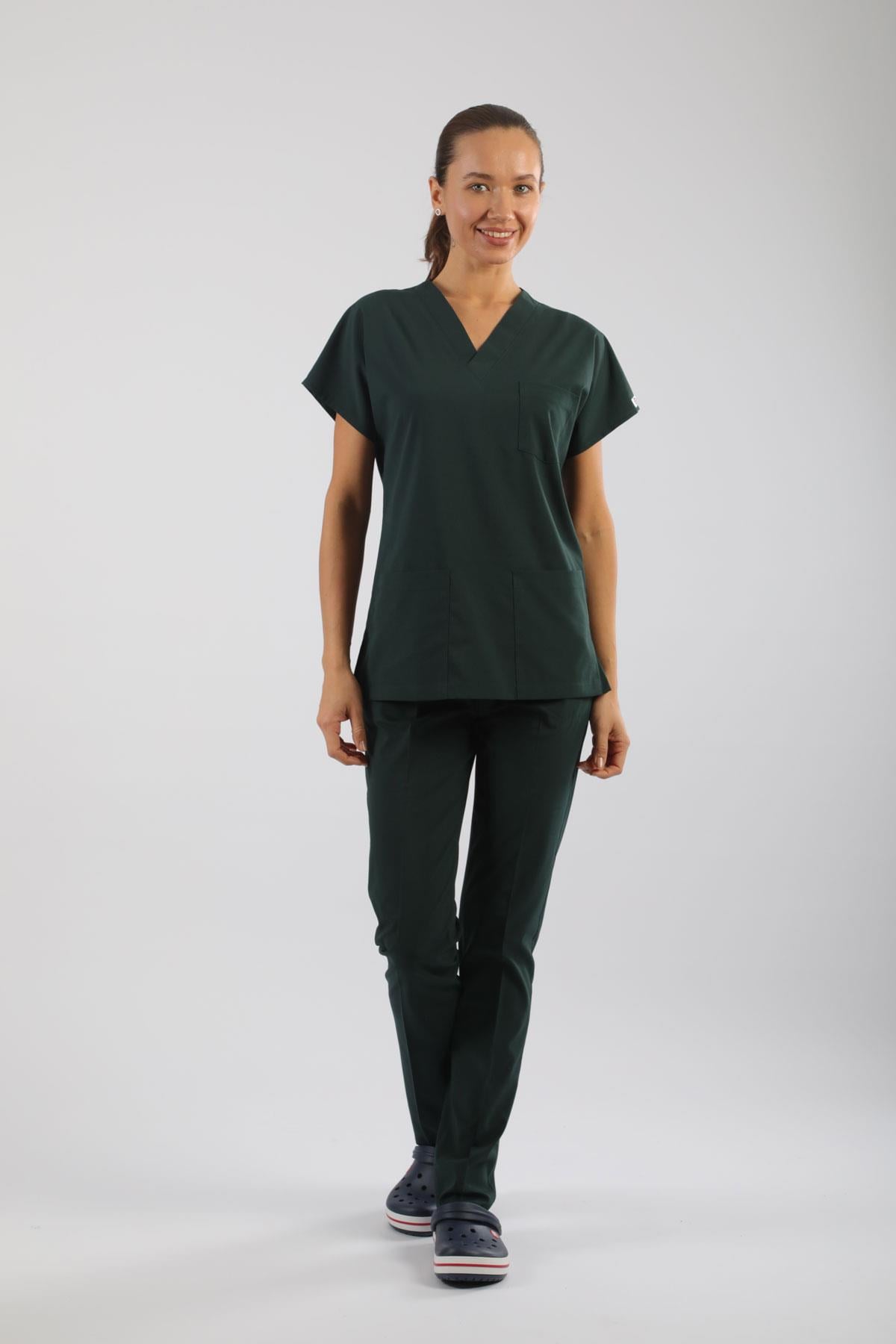 Asflex Acvı Yeşili Likralı Üniforma