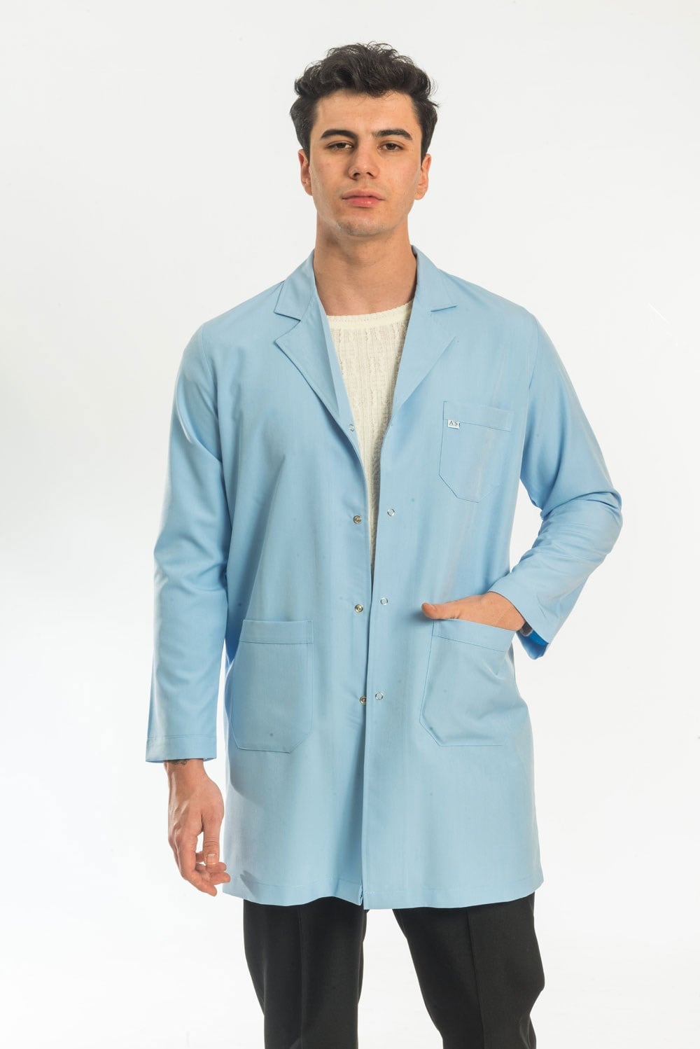 Erkek İş Önlüğü-Mavi