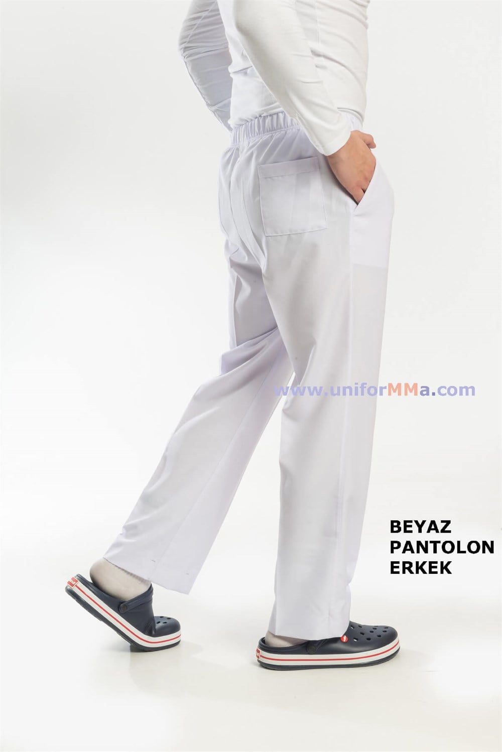 Erkek Pantolon-Beyaz