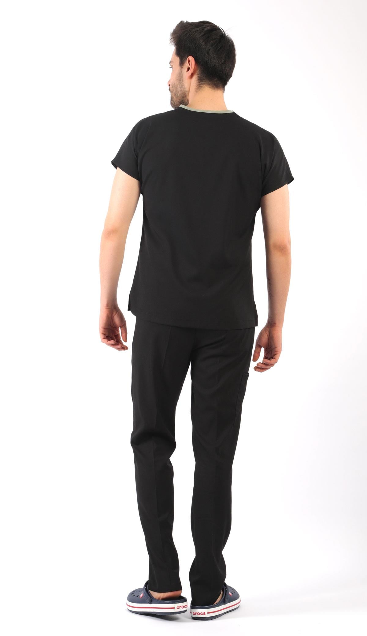 Erkek Scrubs Premium-Siyah